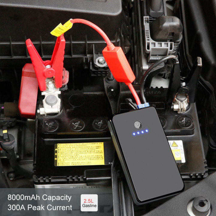 Suaoki K12 300A Peak 8000mAh Car Jump Starter Emergency Auto Battery Booster and Charger with LED Flashlight eclats antivols - 5