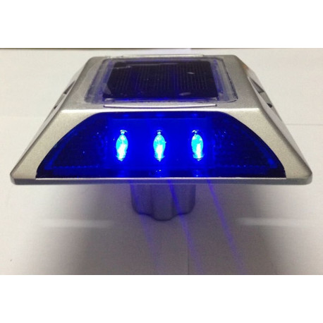 Perno prisionero solar cuadrado del camino del reflector del gato del LED del aluminio con el ancla eclats antivols - 11