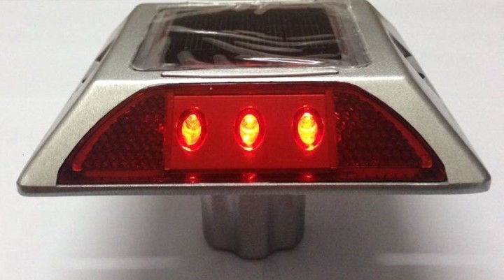 Quadratischer Aluminium-LED-Katzen-Rye-Reflektor-Solarstraßen-Bolzen mit Anker eclats antivols - 9