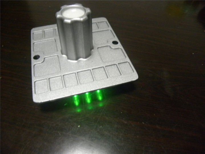 Square Aluminum LED Cat Rye Reflector Solar Road Stud with Anchor eclats antivols - 5