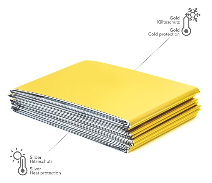 10 Couverture de survie thermique urgence Kit de premier secour eclats antivols - 6