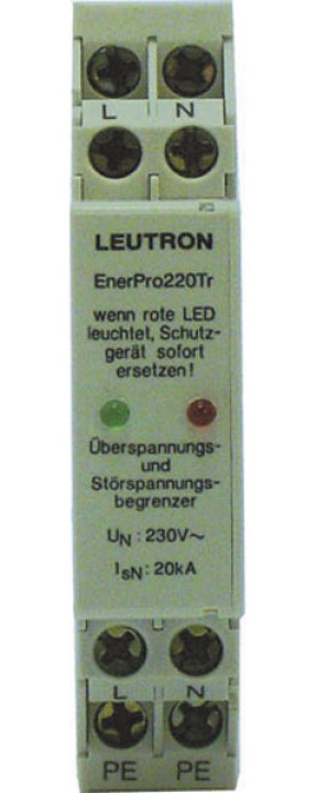 Pararratos electrico rail din 20v 230v 16amp parasurtenseur sector sobre tension tormenta rayos jr  international - 1