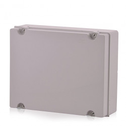 JS7530 Industrial Enclosure 380x300x120mm with Grey Cover and Hinged Screws from Spitzenspannung Elektrotechnik eclats antivols 