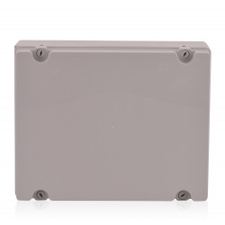 JS7530 Industrial Enclosure 380x300x120mm with Grey Cover and Hinged Screws from Spitzenspannung Elektrotechnik eclats antivols 