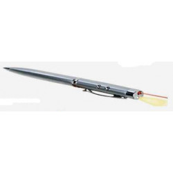 Penna a sfera rossa penna laser puntatore elettronica lazer fascio bianco lampada a led (3 in 1) 143,1651 ippag - 1