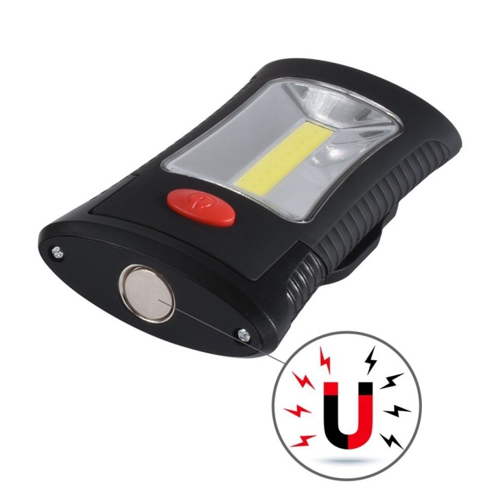 Lampe Torche magnetique 3w cob + 3 LED Baladeuse eclairage lumiere 2 en 1 eclats antivols - 6