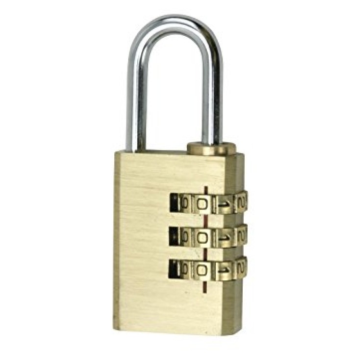 cadenas 20mm 3 chiffres code numero combinaison fermeture ouverture securisee antivols 80734 cogex cogex - 1