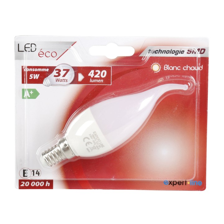 Ampoule led flamme bougie e14 5w 494879 cogex - 2