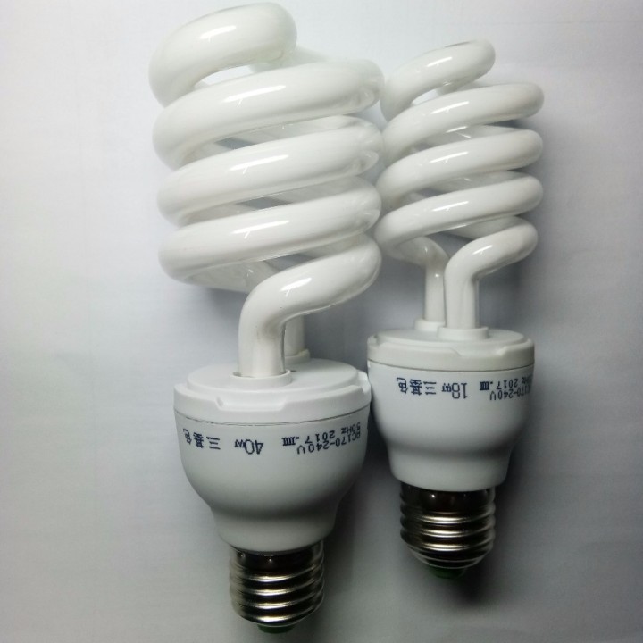 Ampoule spirale e27 40w 220v eclairage blanc lampe eclairage lumiere eclats antivols - 1