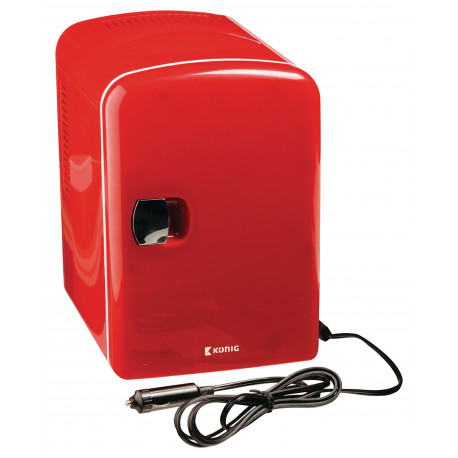 Mini frigo portatile 50 W 4 l Rosso