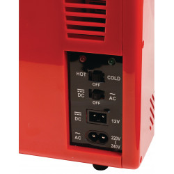 Mini frigo portatile 50 W 4 l Rosso eclats antivols - 1