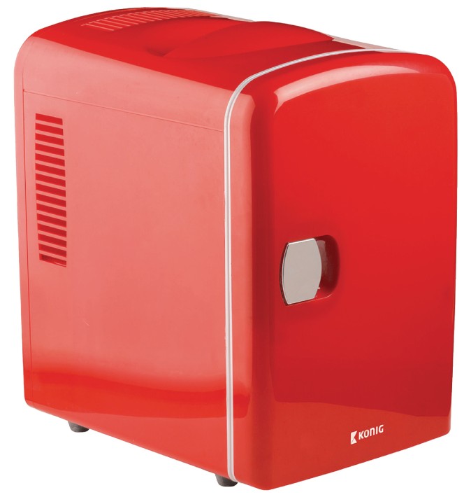 Mini tragbarer Kühlschrank 50 W 4 l Rot eclats antivols - 3