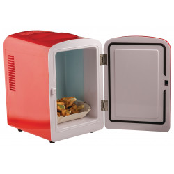 Mini tragbarer Kühlschrank 50 W 4 l Rot eclats antivols - 4