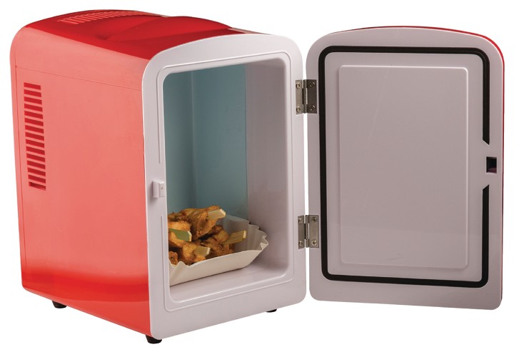 Mini refrigerador portátil 50 W 4 l Rojo eclats antivols - 4