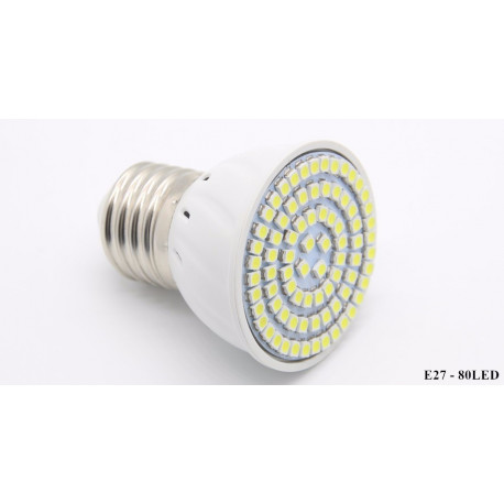 influenza parts alloy Bulb e27 80 led 8w spot lighting 230v 6w 6.5w 7w 7.5w light cool