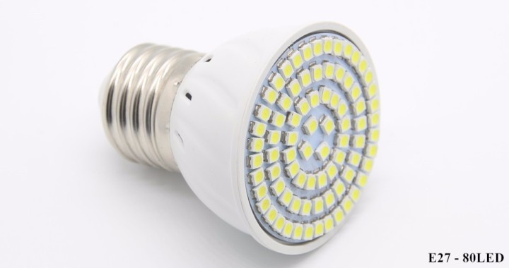 Birne e27 80 führte 8w Punktbeleuchtung 230v 6w 6.5w 7w 7.5w Licht kühlen weißen 220v 240v eclats antivols - 2