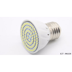 Bulb e27 80 led 8w spot lighting 230v 6w 6.5w 7w 7.5w light cool white 220v 240v eclats antivols - 1