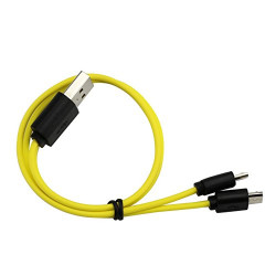 Cable de carga de Znter Micro USB para 2 baterías recargables r6usb r14usb r20usb 6f22usb eclats antivols - 3