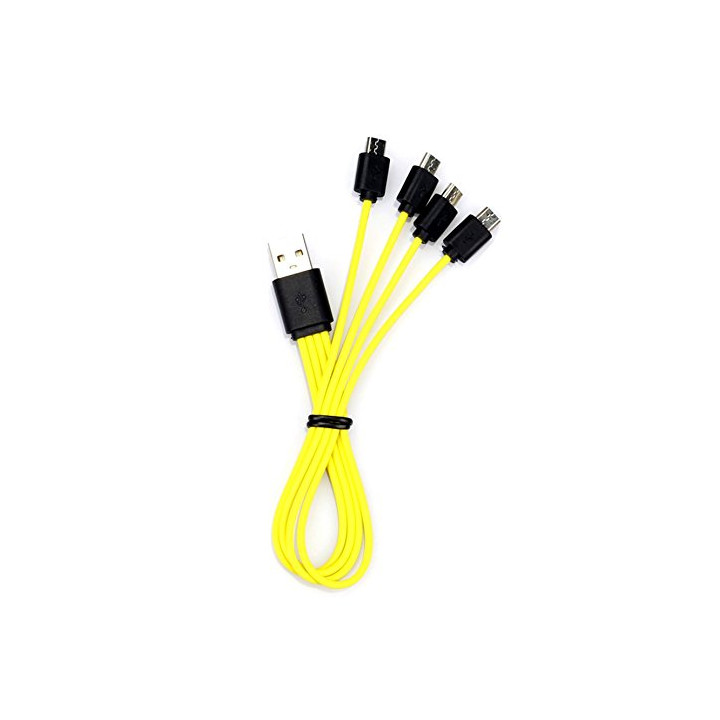 Cavo di ricarica Micro USB Znter per 4 batterie ricaricabili r6usb r14usb r20usb 6f22usb eclats antivols - 3
