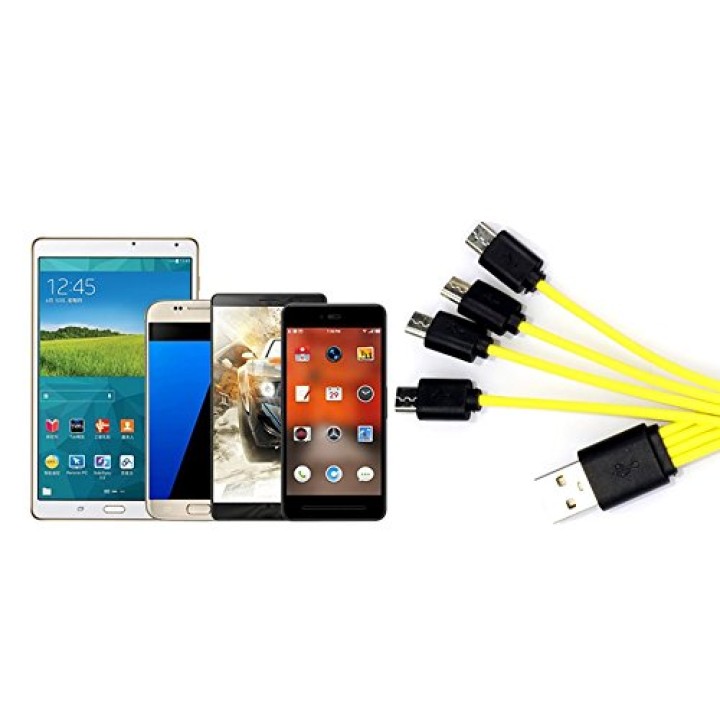Cavo di ricarica Micro USB Znter per 4 batterie ricaricabili r6usb r14usb r20usb 6f22usb eclats antivols - 1