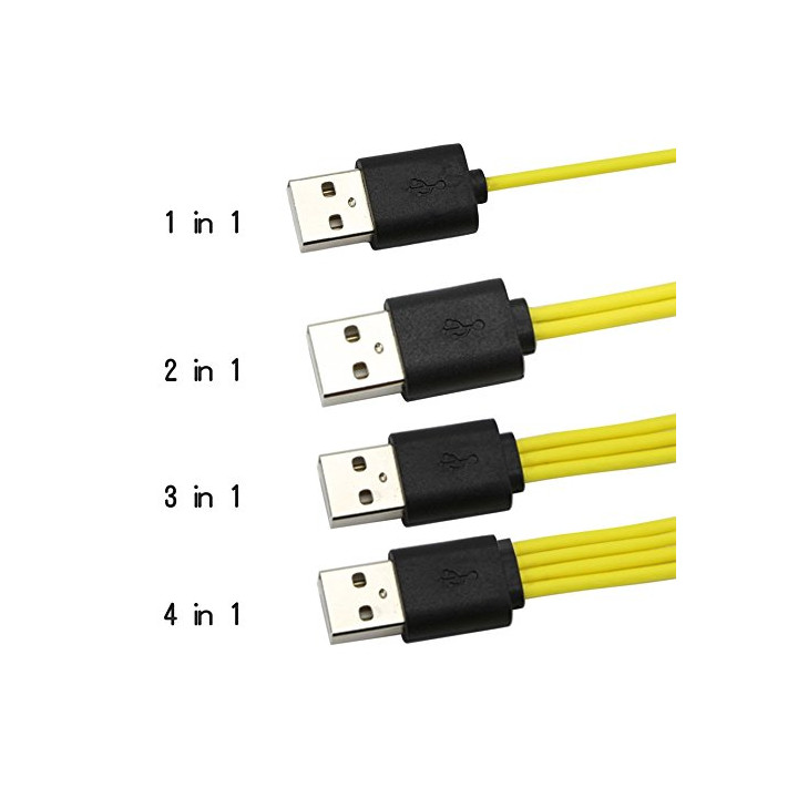 Cavo di ricarica Micro USB Znter per 4 batterie ricaricabili r6usb r14usb r20usb 6f22usb eclats antivols - 2