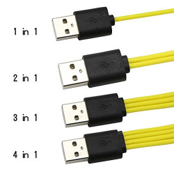 Znter Micro USB Charging Cable for 4 Rechargeable Batteries r6usb r14usb r20usb 6f22usb eclats antivols - 2