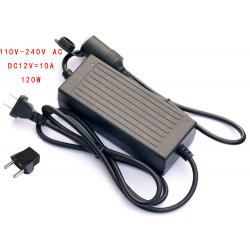 Power Supply 110V 220V 12V Cigarette Lighter Socket Adapter 10A 120W Power eclats antivols - 1