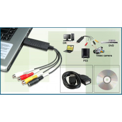 Elektronischer adapter editor konvertor audio video usb rca logiciel 2.0 konig cmp usbvg5 jr international - 6