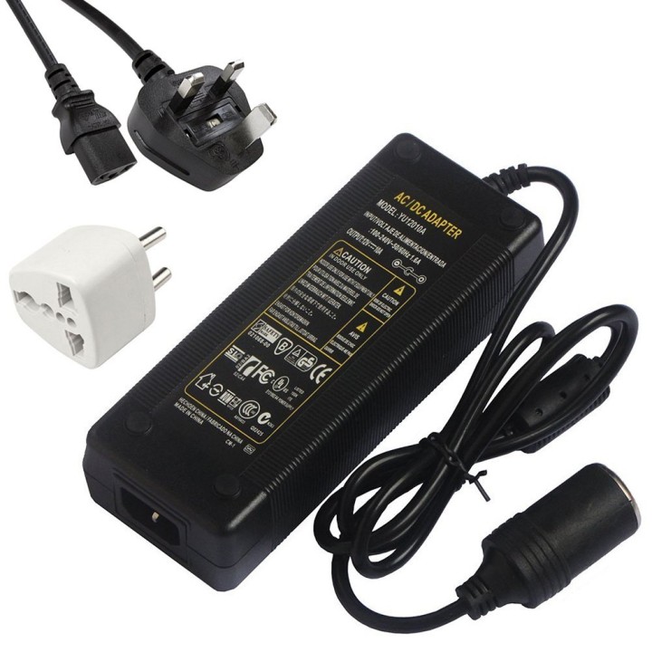Kfz-Netzteil AC 110v-220v dc 12v 8A 96W Auto-Zigarettenanzünder-Adapter-Wechselrichter eclats antivols - 1