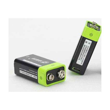 1 Batterie rechargeable au lithium usb znter S19 9v 6f22 400mAh