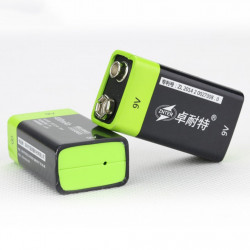 1PCS ZNTER S19 9V 400mAh USB Rechargeable 9V Lipo Battery For RC Camera Drone Accessories eclats antivols - 5
