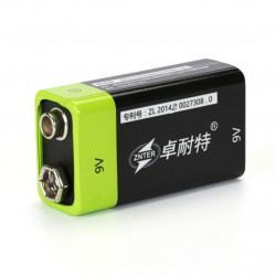 1PCS ZNTER S19 9V 400mAh USB Rechargeable 9V Lipo Battery For RC Camera Drone Accessories eclats antivols - 6
