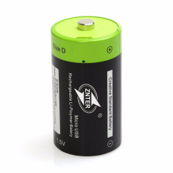 Batterie ZNTER 1.5V 4000mAh Micro USB ricaricabili D Lipo LR20 Batteria per RC Accessori drone eclats antivols - 1