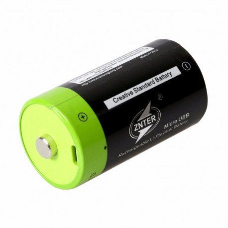 Batterie ZNTER 1.5V 4000mAh Micro USB ricaricabili D Lipo LR20 Batteria per RC Accessori drone eclats antivols - 2