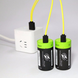 ZNTER 1.5V 4000mAh Batería Baterías Recargables Micro USB D Lipo LR20 Batería para Accesorios de Cámara RC Drone eclats antivols