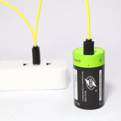 Batterie ZNTER 1.5V 4000mAh Micro USB ricaricabili D Lipo LR20 Batteria per RC Accessori drone eclats antivols - 6