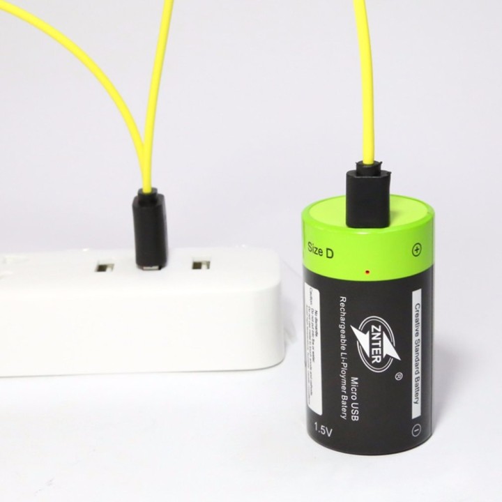 ZNTER 1.5V 4000mAh Battery Micro USB Rechargeable Batteries D Lipo LR20 Battery For RC eclats antivols - 6