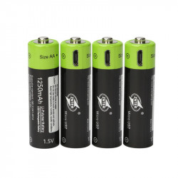 4 pcs 1.5V AA 1250mAh batería recargable del li-polímero micro USB que carga las baterías 1.5v eclats antivols - 1
