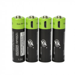 4 pcs 1.5V AA 1250mAh li-polymer Rechargeable Battery micro usb charging 1.5v batteries eclats antivols - 1