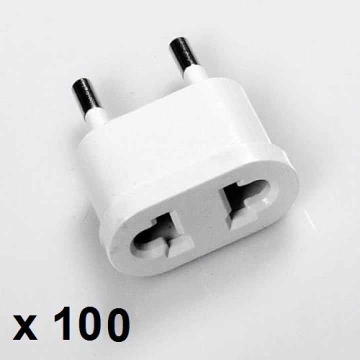 100 Reise-adapter-stecker china japan kanada uns elektrischen sektor zu euro-stecker-wandler asia eclats antivols - 1