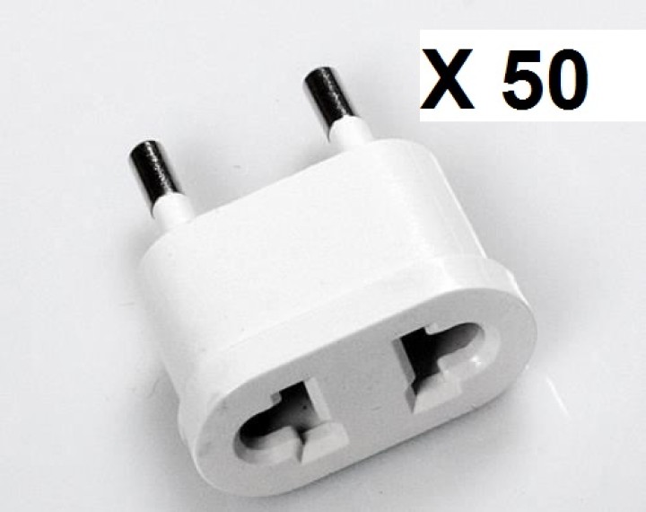 50 Reise-adapter-stecker china japan kanada uns elektrischen sektor zu euro-stecker-wandler asia eclats antivols - 1