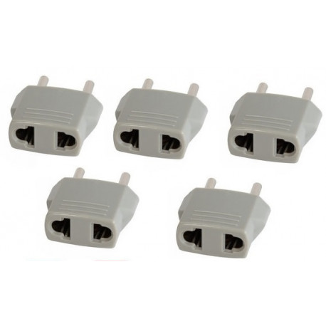 5 Travel adapter plug china japan canada us electric sector to euro plug  converter asia