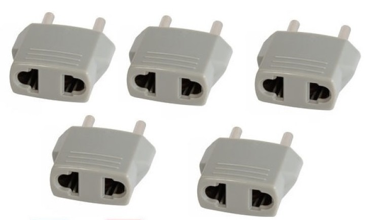 5 Reise-adapter-stecker china japan kanada uns elektrischen sektor zu euro-stecker-wandler asia eclats antivols - 2