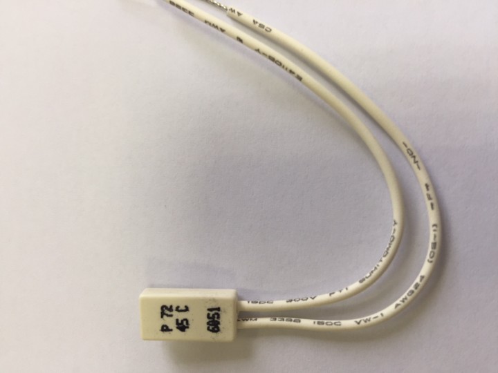El interruptor térmico de Bilame cerró el secador de la lavadora del termóstato de 45 ° C eclats antivols - 1