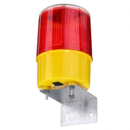 Akozon Solar Alarm Licht Solar LED Notfall Warnung Blitzlicht Alarm Lampe Verkehr Road Boat Red Light Barrikaden-Sicherheitszeichen Flicker Beacon Lampen