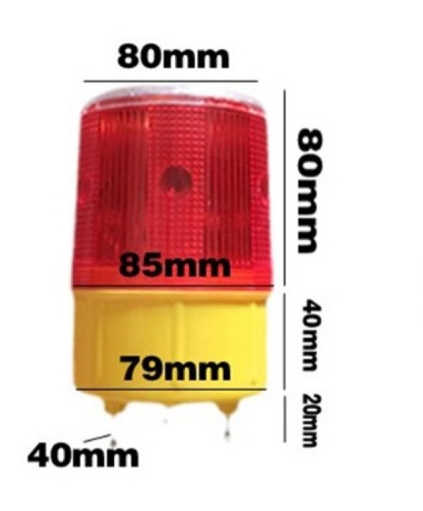 Segnale di avvertimento per il traffico a energia solare Segnale di sicurezza Segnalatore a cono Faro Lampada JS-01 eclats antiv
