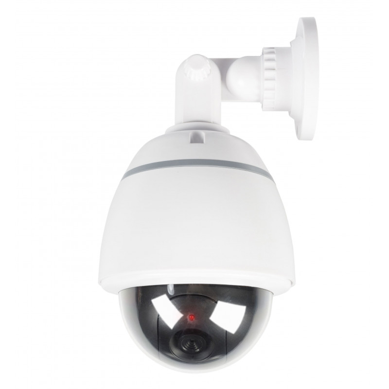 Konig Dome Dummy CCTV Security Camera Indoor IR Effect LED Light White 
