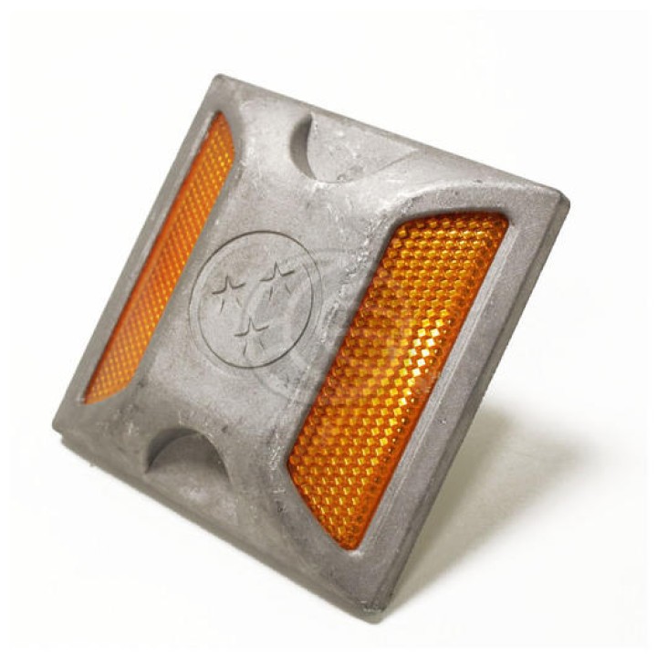 Traccia strada alluminio Riflettore doppia ancora retro riflettente se92 segnaletica di sicurezza stradale eclats antivols - 3