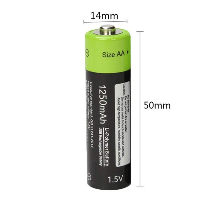 2 Batteria ricaricabile Li-polimeri Li-polimeri da 1,5 V AA micro-carica batterie 1.5 v eclats antivols - 3