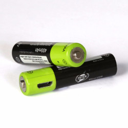 2 batería recargable del polímero de litio 400mAh batería 1.5v aaa lr03 Znter micro usb li-polymer eclats antivols - 2